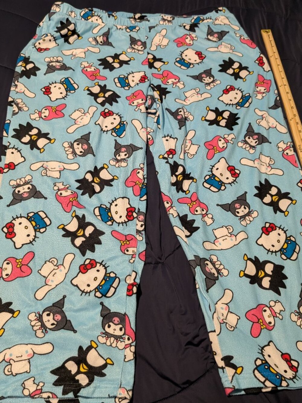 Sanrio Hello Kitty & Friends Pajama Pants Light Blue Lounge Bottoms XXL